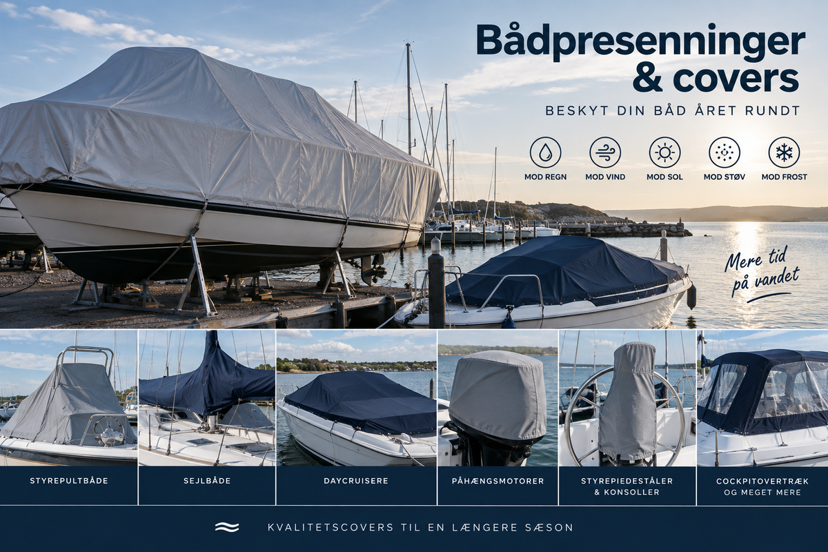 Bådpresenninger & covers – beskyt din båd året rundt