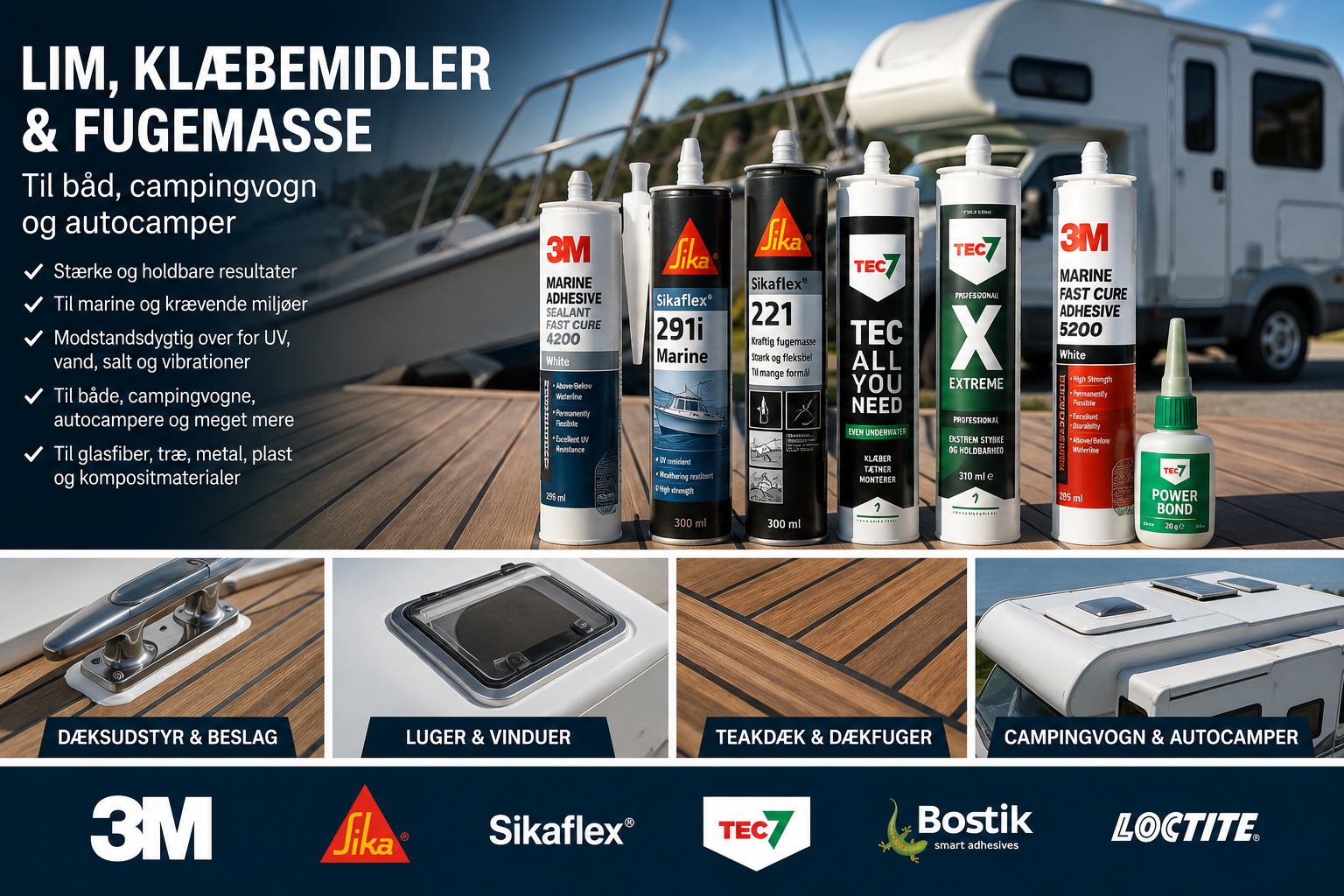 Lim, Klæbemidler & Fugemasse