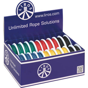 Liros Tackleschnur 1,5 mm schwarz gewachst 20 m