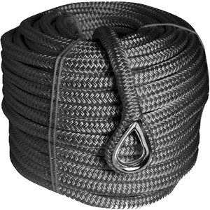 Liros Porto 12mm silver grey NF 30m anchor line