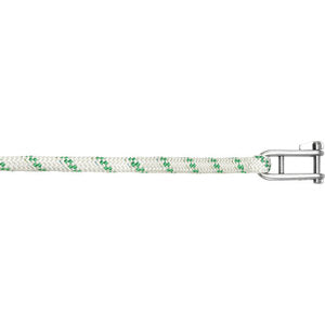 Liros halyard w/shackle 8mm 25 mtr white/green