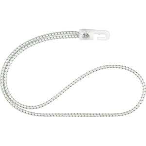 Liros Gummiband mit Nylonhaken 4 mm weiß 0,75 m