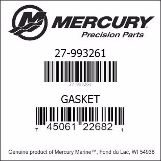 Quicksilver/Mercury GASKET - P/N: 27-993261
