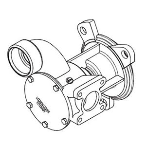 Johnson Seawater Pump F8B-9 OEM.Volvo 3830699