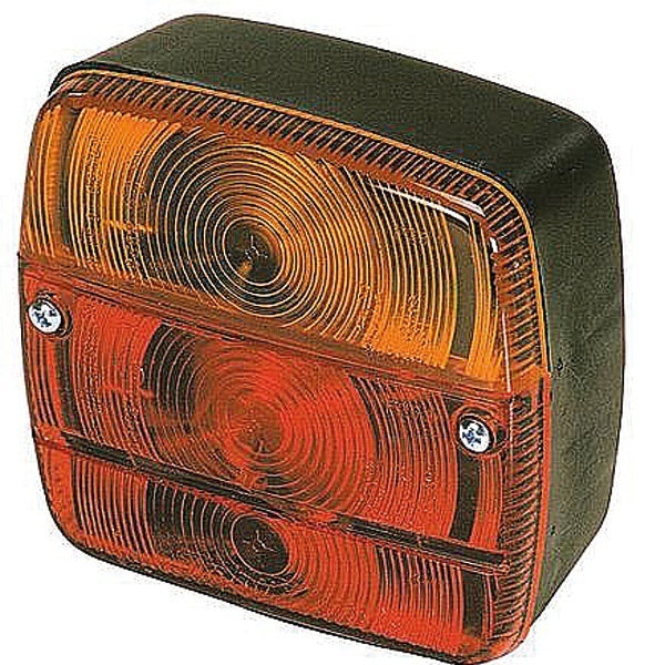 Taillight right/left 119x102x51mm, with license plate light
