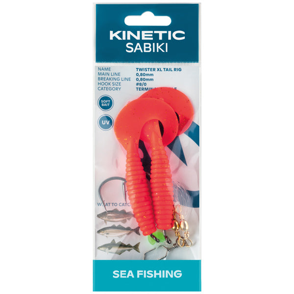 Kinetic Sabiki Twister XLrot/schwarz/gold
