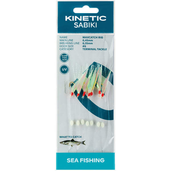 Kinetic Sabiki Heringsblei MaxCatch, Fischhaut/Mix