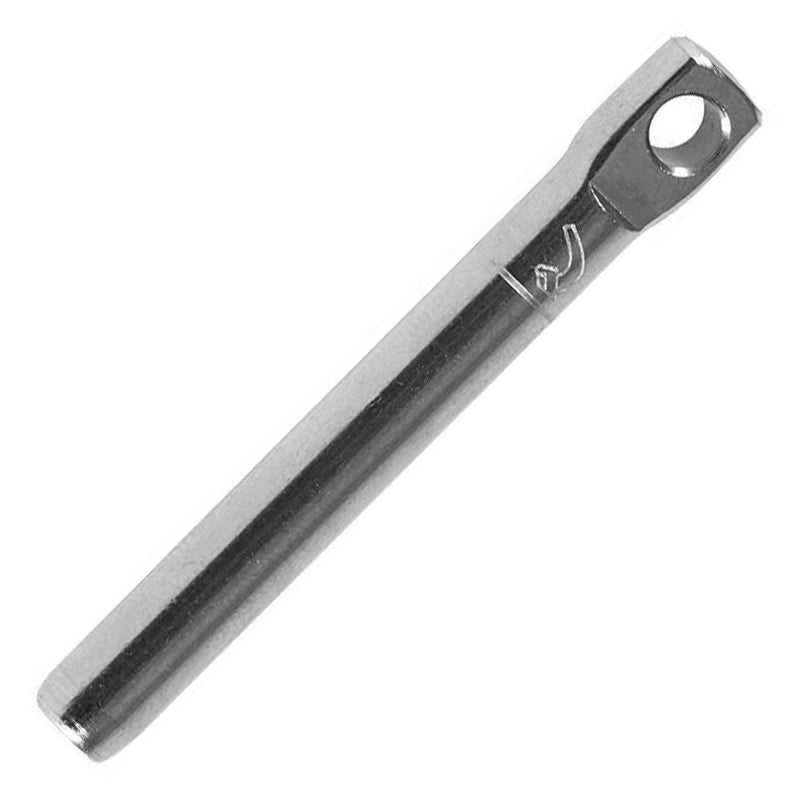 Blue Wave livlineterminal rustfri til 3 mm wire, L 51 mm