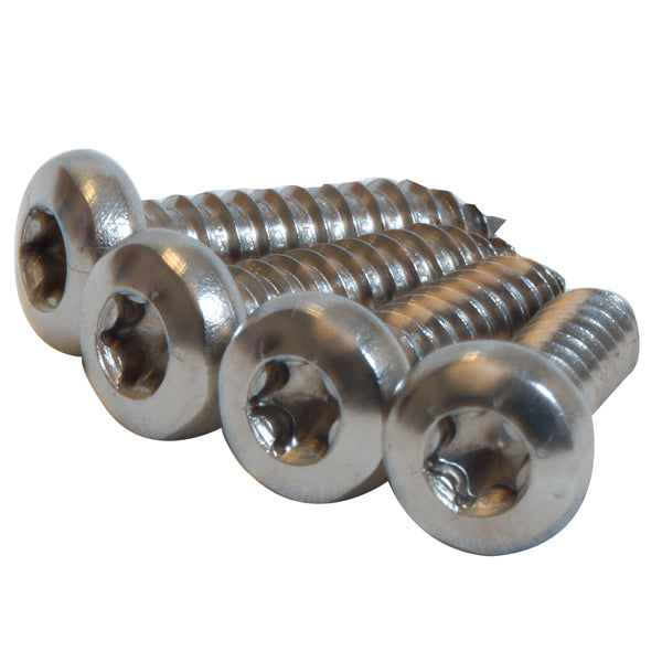 Schraube Linsenkopf 6,3 x 25 A4 Torx Schlitz ISO14585 4 Stück