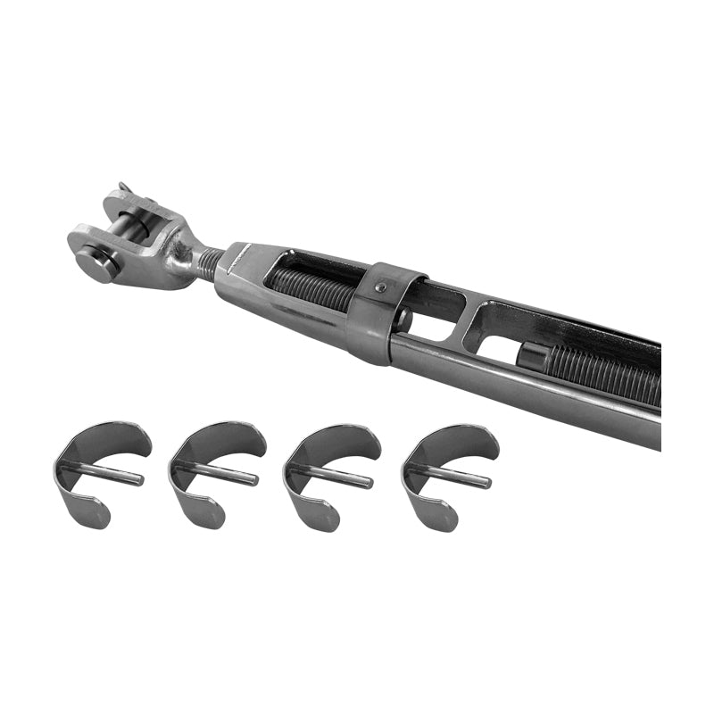 Secure Clips rustfri til bronzevantskrue 1/2"-12 mm 4 stk