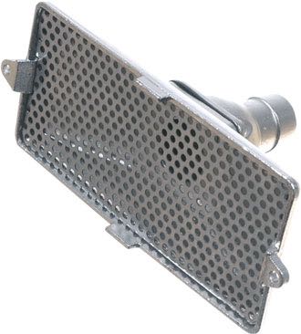 Bottom strainer 150 x 70 Ø25mm vertical