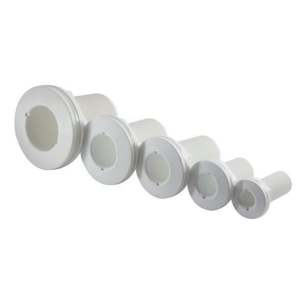 Trudesign Rumpfdurchdringung, weißer Verbundwerkstoff, 1/2"