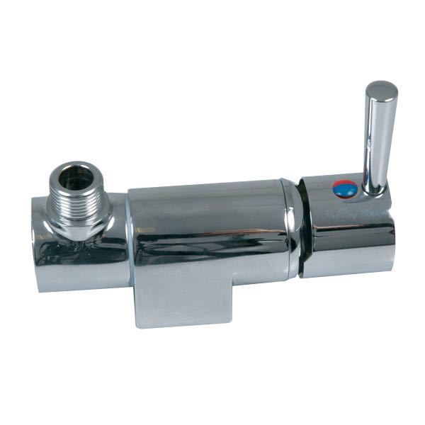 Chrome-plated mixer tap without spout