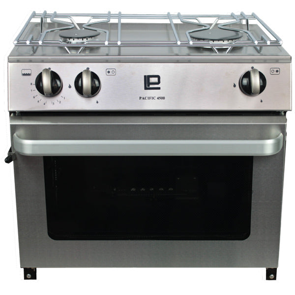 Pacific 4500 Gasherd mit Backofen, 2 Brennern und elektrischer Zündung