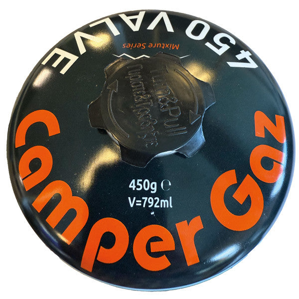 Camper Gas 450 gr. valve 7/16 NS EN 417