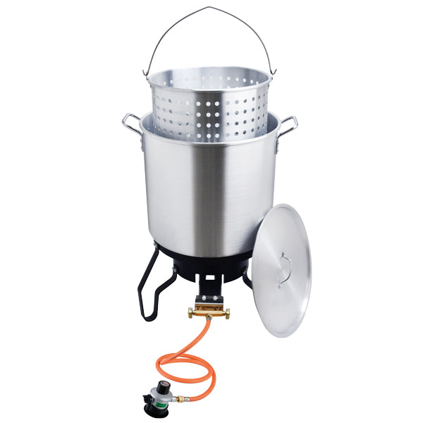 1852 Crab/clam pot 52 l with gas burner and stand