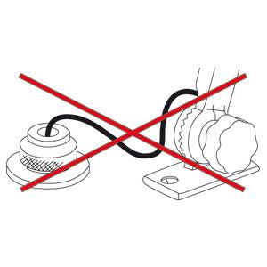 Osculati klassisk/LED foldbar lanterne 60 cm sort