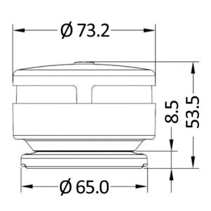 360° lanterne tofarvet med magnetisk fod Osculati