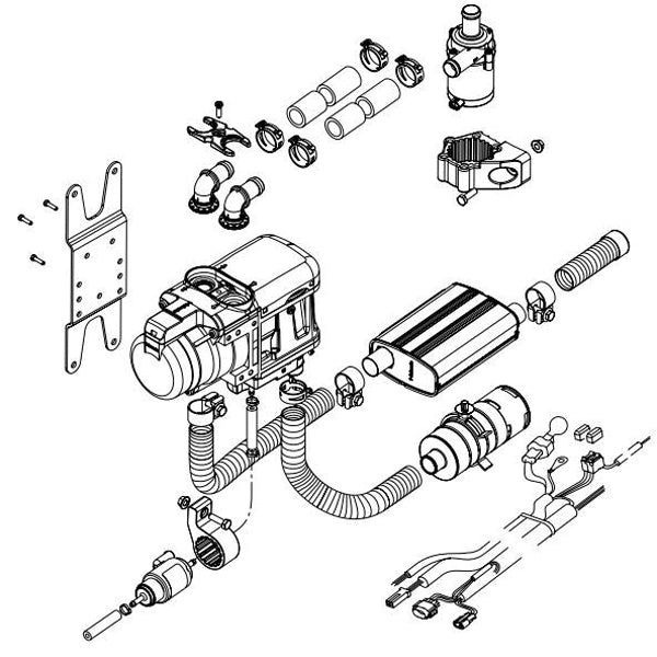 Webasto universal bracket for thermo top evo 1100273