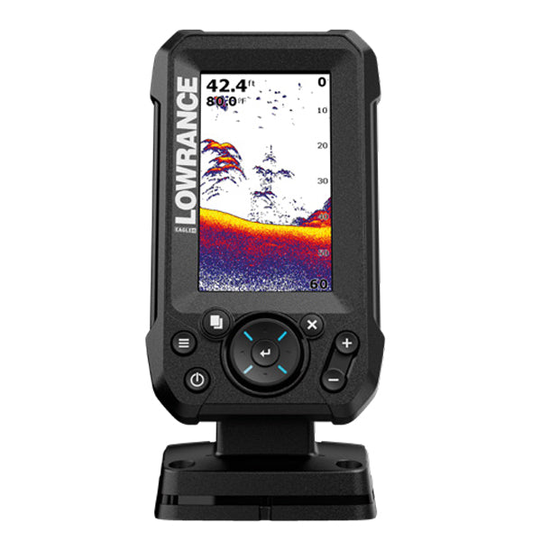 Lowrance Eagle 4X with bullet stern transducer