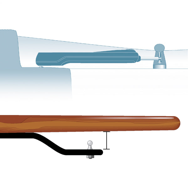 Simrad tiller bracket 60mm