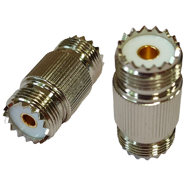 1852 VHF female/female connector for PL259. 2-pack