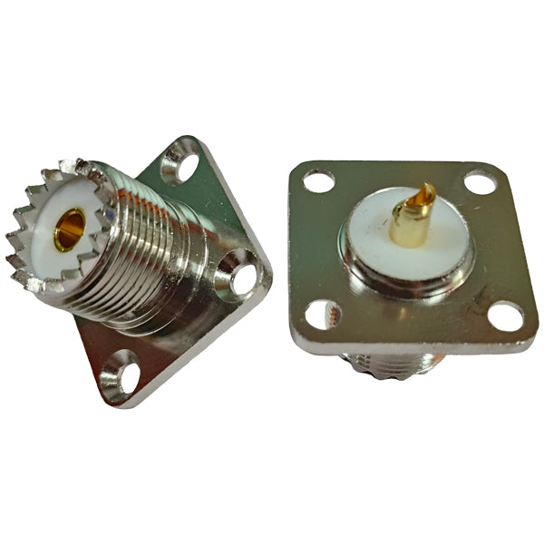 1852 VHF deck connector with flange for PL 259