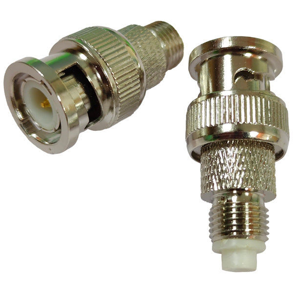 1852 FME female connector to BNC male connector, 2-pack