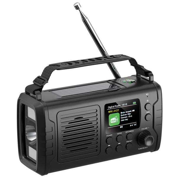 1852 nødradio med DAB+ & FM og solcelle