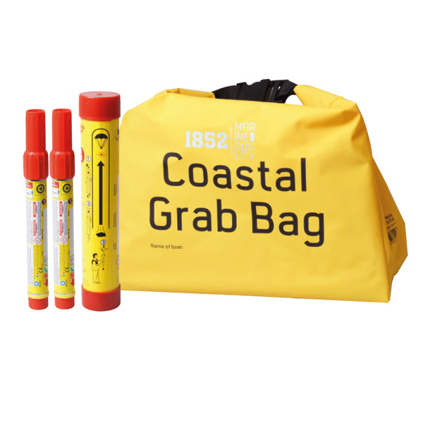 1852 Coastal emergency flare set, 2 red flares + 1 parachute rocket