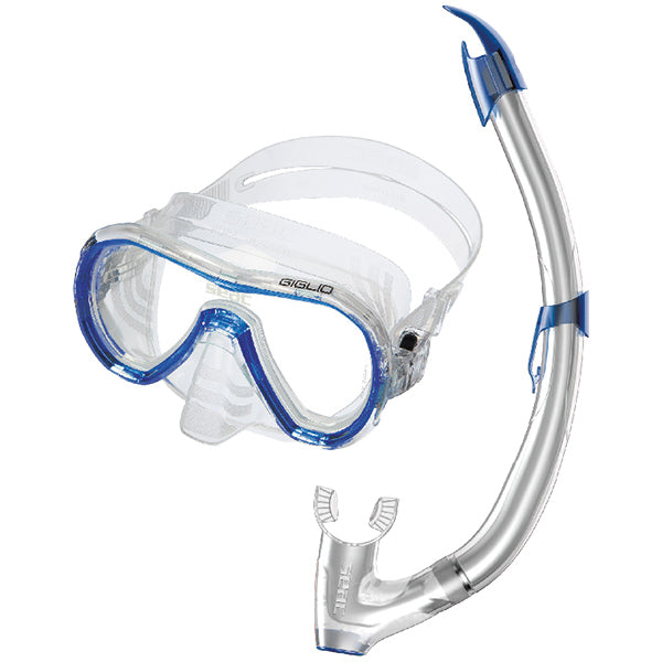 SEAC Giglio Snorkel set mask and snorkel blue size adult