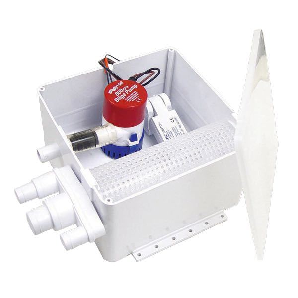 Regelablaufkasten mit Pumpe 12V