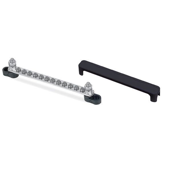 BEP electrical junction block with cover black