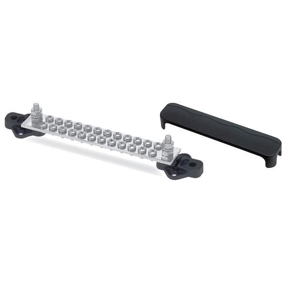 BEP electrical junction block with cover black