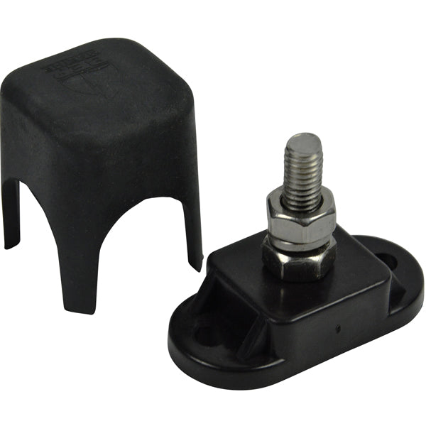 Bep Klemmblock 6mm schwarz, mit Deckel