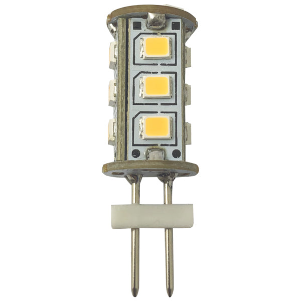 1852 LED G4 pin bulb Ø12x25mm 10-35vdc 1.4/15W - 2 pack