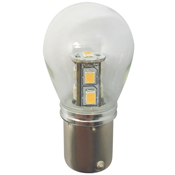 1852 LED bayonet BA15D Ø25x48mm 10-35vdc 1.6/15W - 2 Pack