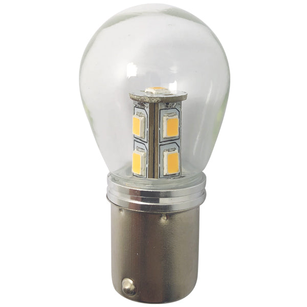 1852 LED bulb Ba15S 10-35Vdc 1.6/15W dimmable - 2 pack