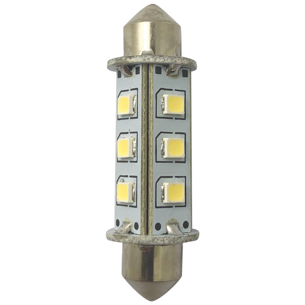 1852 LED lantern pinole bulb 42mm 10-36V 1.2/10W 6000K - 2 pack