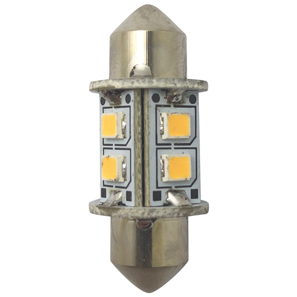 1852 LED pinole bulb 31mm 10-36vdc 0.8/8W omni - 2 pack