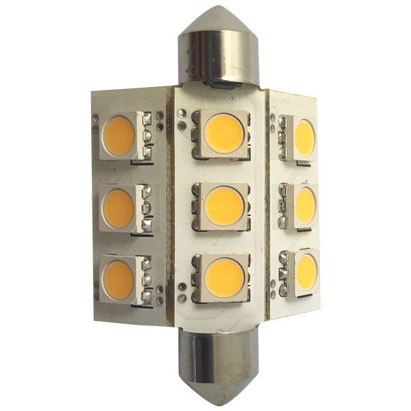 1852 LED pinole bulb 42mm 10-36vdc 2/15W - 2 pack