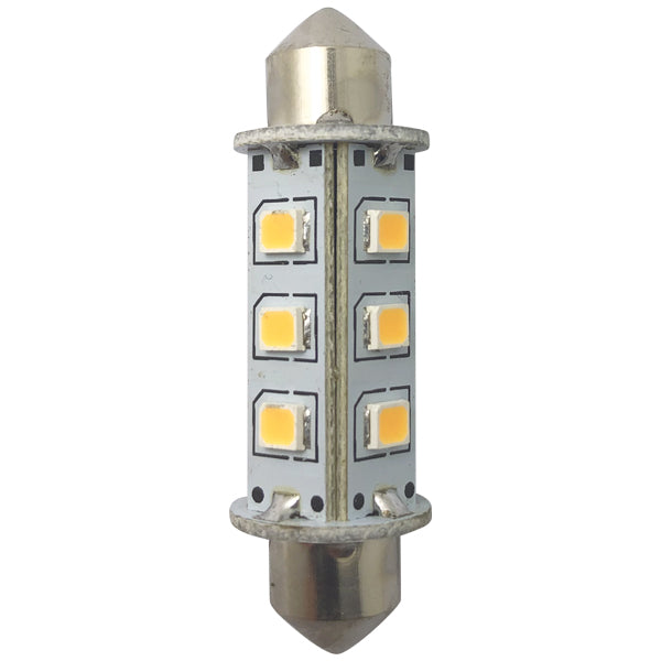 1852 LED pinole bulb 42mm 10-36vdc 1.2/10W omni - 2 pack
