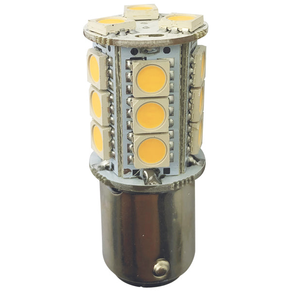 1852 LED bulb Ba15D, 10-36V 2.4/25W 2700K- 2 pack