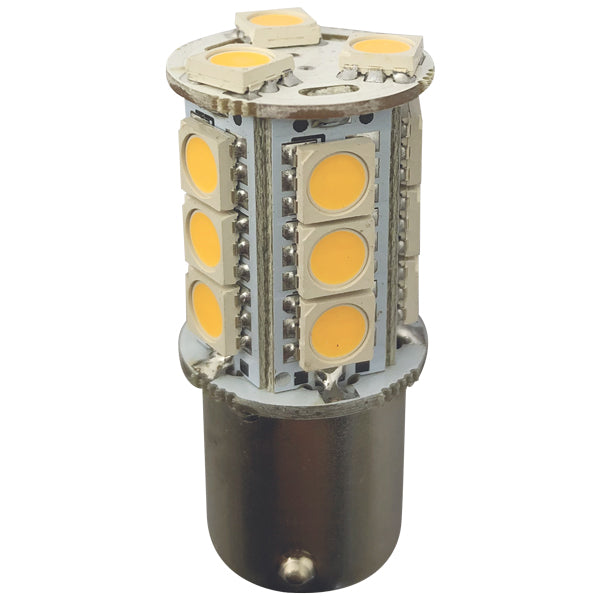 1852 LED bulb Ba15S, 10-35V 2.4/25W 2700K - 2 pack