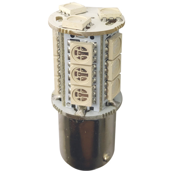 1852 LED lantern bulb Bay15D,10-36V 2.4/25W green - 2 pack