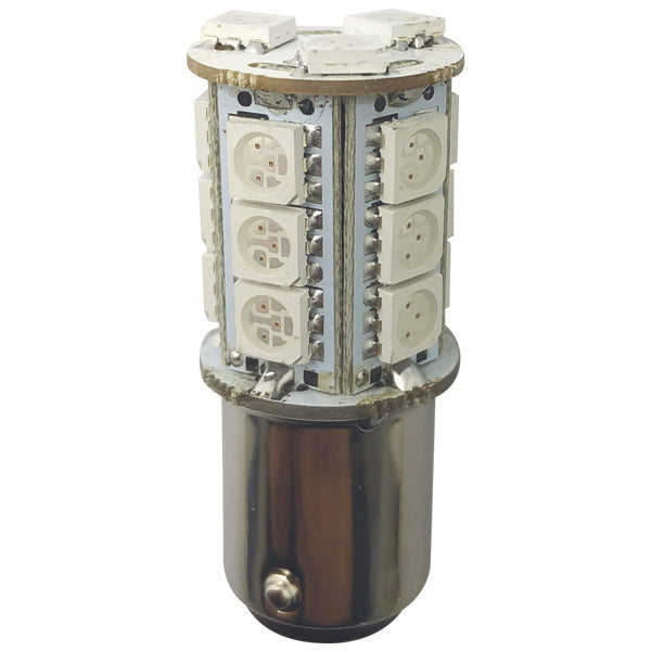 1852 LED lantern bulb Bay15D, 10-36V 2.4/25W red - 2 pack