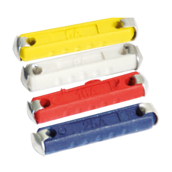 Oceanflex Porcelæns sikring 25 Amp, blå - 10 stk.