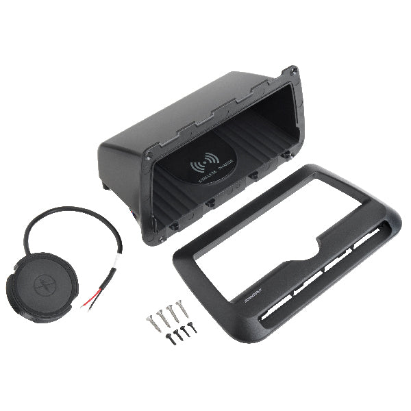 ROKK Cove - trådløs 10W lader, vandtæt 12/24V - telefon luge