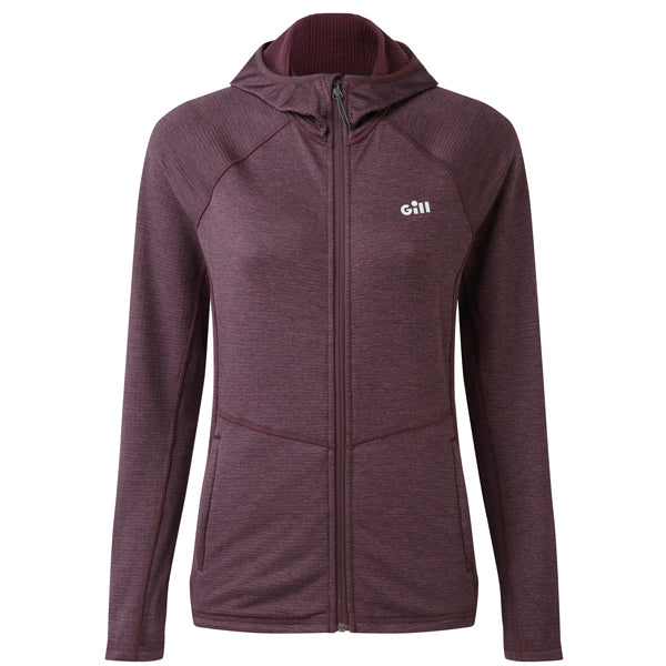 Gill 1101W Dart Hoodie Damen dunkelviolett grau Größe 8