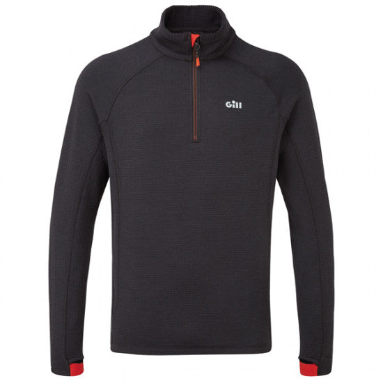 Gill 1081 4-way Thermal fleece w/neck zip Graphite Size L